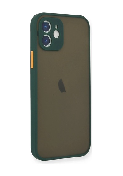 Newface Apple, Uyumlu iPhone 12 Mini Kılıf Montreal Silikon Kapak Semeglbl - 99 - Yeşil