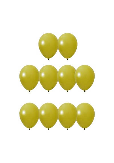 5 İnç Zeytin Yeşili Mini Balon 10 Adet