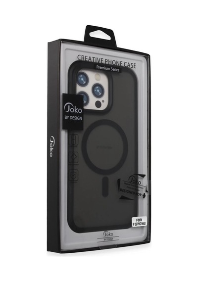 Joko Apple iPhone Uyumlu  15 Pro Max Uyumlu Toras Airbag Magsafe Kapak - Siyah