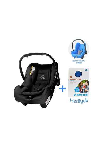 Connect Trn Bebek Oto Koltuğu Black Grup 0+ Maxi-cabriofix Yazlık Havlu Kılıf Hediye