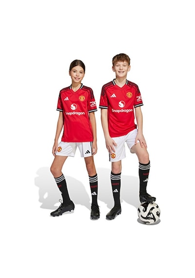 Adidas Çocuk Manchester United 25/26 İç Saha Şortu Çocuk Futbol Şortu Jp3017 Beyaz Beyaz