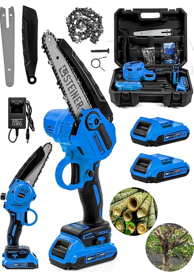 Steiner 198 Vf 10 Ah 25cm Bakır Sargı Akülü Dal Kesme Budama Mavi