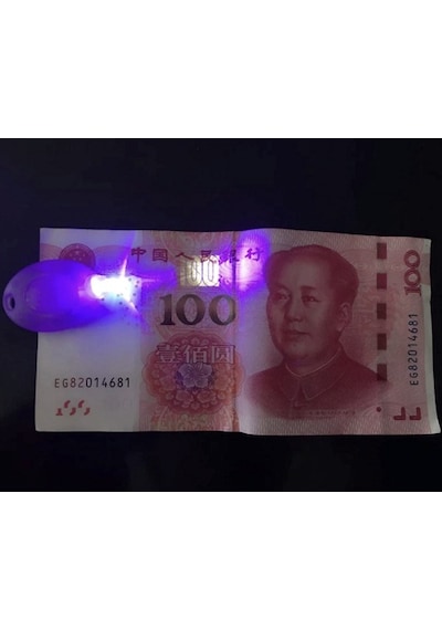 Uv 100 Led Mor işik Fener Sah-Te Para  Ultraviyole İdrar Siyah