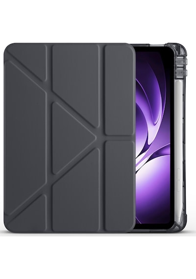 Redmi Pad K 8.8 İnç Uyumlu Kalem Bölmeli Uyku Modlu Katlanabilir Trifolding Tablet Kılıfı Kapaklı Kılıf