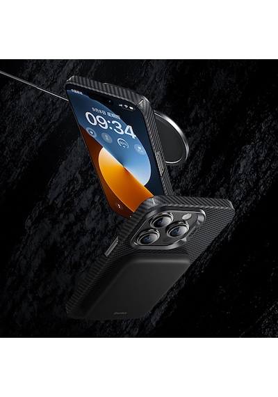 Apple Uyumlu iPhone 15 Kılıf Magsafe Özellikli Karbon Fiber Benks Essential Armorair 600d Kevlar Kapak