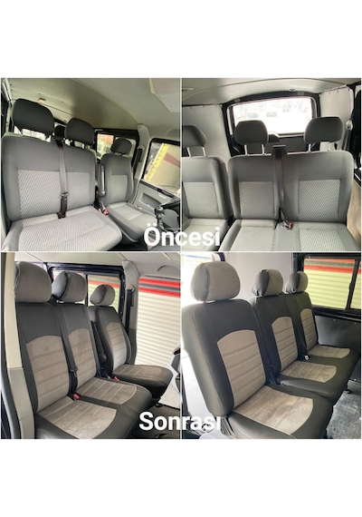 Volkswagen Transporter 5+1 Araca Özel Oto Koltuk Kılıfı 158167