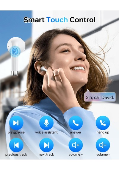 Kablosuz Kulaklık, Bluetooth 5.3 Kulaklık, Led Ekranlı Şarj Kılıflı 40 Saat Çalma Stereo Kulak Tomurcukları, Ip Genel