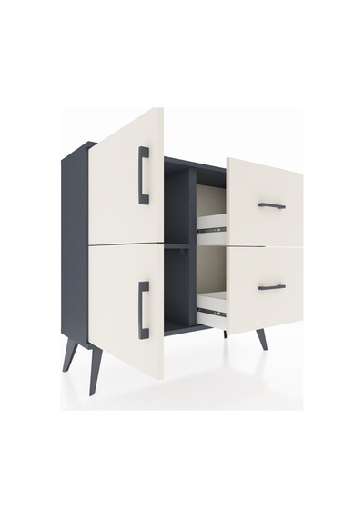 Arges Şifonyer Tek Raflı 2 Çekmeceli 2 Kapaklı 88x30x80 Antrasit-aytaşı Aytaşı Arges Şifonyer Tek Raflı 2 Çekmeceli 2 Kapaklı 88x30x80 Antrasit-aytaşı Aytaşı