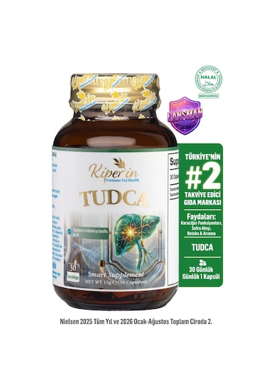 Kiperin TUDCA 250mg | Safra Desteği | 30 Kapsül
