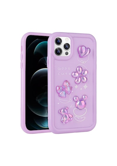 Apple Uyumlu iPhone 13 Pro Max Kılıf Kabartma Figürlü Parlak Toys Silikon Kapak