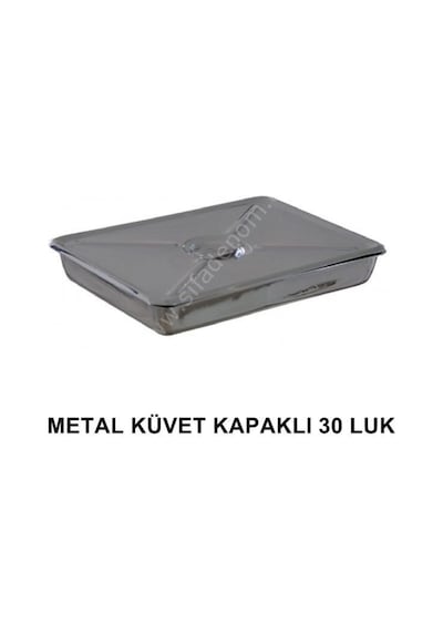 Metal Küvet Kapaklı 30 Luk