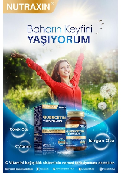 Quercetin+bromelain 30 Tablet