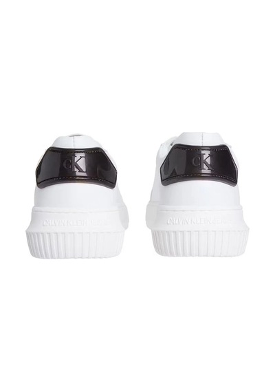 Kadın Chunky Cupsole Ru Patch Lth Wn Sneaker - Beyaz-8673 Bright White/black