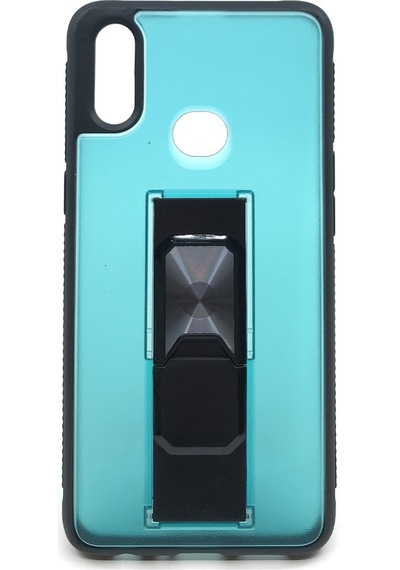 Nettech Samsung Galaxy A10s Uyumlu Microcase Mıknatıs Yüzüklü Arka Koruma Kılıf - Turkuaz Turkuaz