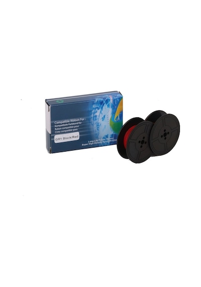 Gr-1 Universal Daktilo Şerit (12.7Mm*6M (Kırmızı-Siyah)