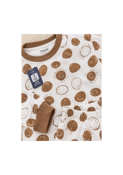 Uğur Bebe Mini World %100 Pamuk Erkek Çocuk Pijama Takımı Camel Renk Big Smile Desenli Sıfır Yaka Yumuşak Dokulu 2'li Set Camel Camel Uğur Bebe Mini World %100 Pamuk Erkek Çocuk Pijama Takımı Camel Renk Big Smile Desenli Sıfır Yaka Yumuşak Dokulu 2'li Set Camel Camel