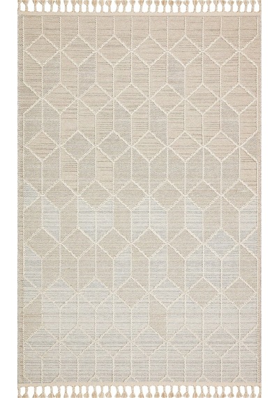 Soho Sh 03 Beige Hav Vermeyen Özel Ipler Ile Üretilen Etnik Örgü Desenlere Sahip Makine Halısı