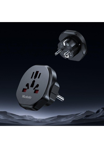 Mcdodo Cp-4550 Priz Dönüştürücü Universal Seyahat Adaptörü-siyah