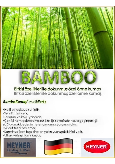 Heyner Bamboo Ortopedik Yatak Yaylı Bebek Yatağı 80 x 140 CM