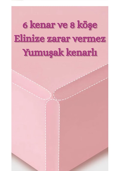 Evapera Çiftli Tatlısert Eva Yoga Blok Pilates Bloğu Eğimli Kenar Kaymaz Yüzey Denge Blokları Mor Mor