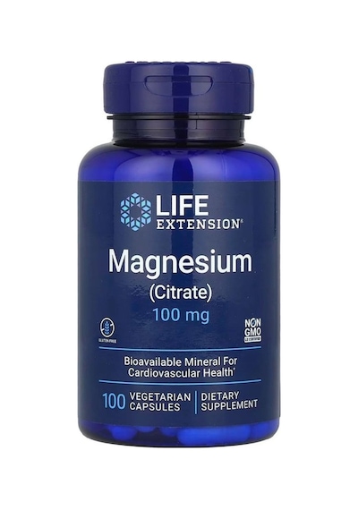 Life Extension Magnezyum Citrate 100 Mg 100 Vegetarian Kapsül
