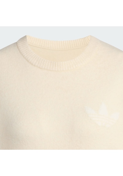 Adidas Kf2339 Knıtted Sweater Kadın Sweatshirt Bej