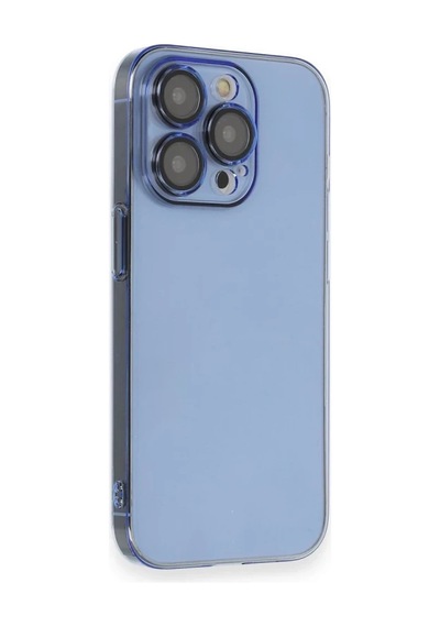 Apple İphone 14 Pro Kılıf Armada Lensli Kapak - Sierra Blue 0.2M-Çok Renkli