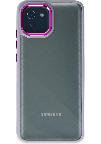 Gld-spt- Newface Samsung Uyumlu Galaxy A03 Kılıf Dora Kapak - Lila