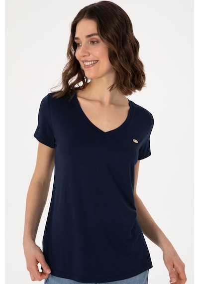 U.S. Polo Assn. Us. Polo Assn. Kadın Tişört 50300829-vr033 Lacivert