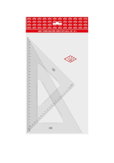 Hatas Teknik Okul Öğrenci Gönye Seti 32 Cm