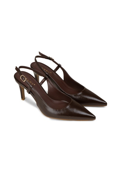 Deery Kadın Kahverengi Slingback Stiletto - Rd420zkhvm01 Kahverengi