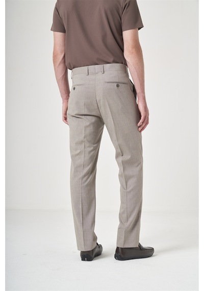 İmza Camel Yan Cep Filafil Desen Comfort Fit Esnek Pantolon 1003260153 Deve Camel