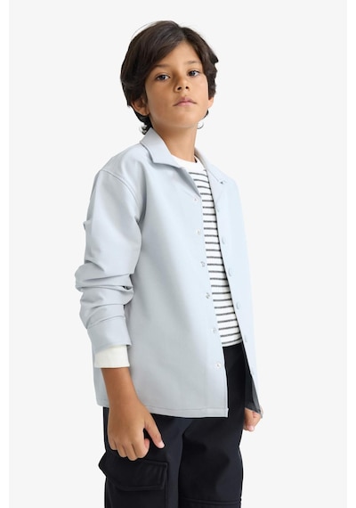 Defacto Erkek Çocuk Overshirt Fit Polo Yaka Baskılı Uzun Kollu Gömlek G2195a825auar213 Antrasit Defacto Erkek Çocuk Overshirt Fit Polo Yaka Baskılı Uzun Kollu Gömlek G2195a825auar213 Antrasit