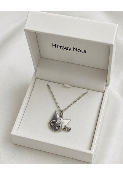 Gotik Şeytan Figürlü Kolye Metal Unisex Hediye Aksesuar Çok renkli