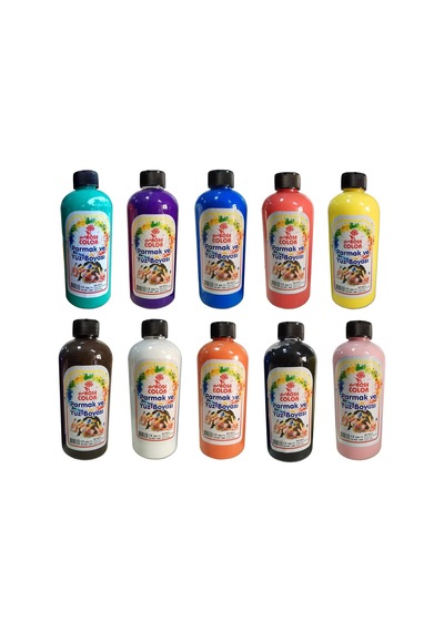 Hayal Sepeti Parmak Ve Yüz Boyası 500ml 10 Farklı Renk Birden