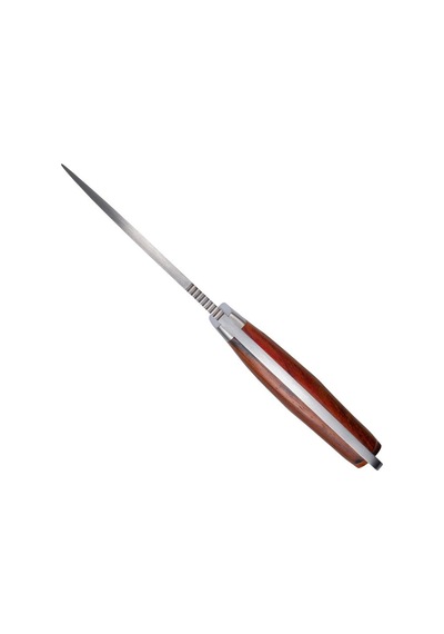 Cudeman 120-k Mt-5 Cocobolo Ağacı Saplı Deri Kılıflı Kamp Bıçak Kahverengi