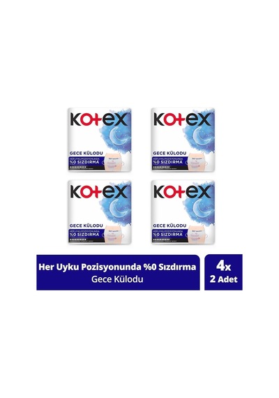 Kotex Regl Gece Külodu 2'li 4 Paket