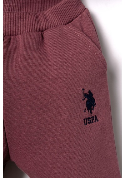 U.S. Polo Assn. Erkek Bebek Nakışlı Bordo Uzun Kol Pijama Takım Usb3169-c-v4 Usb3169-c-v4