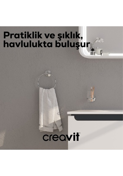Creavit BR20210 Royale Havluluk (Yuvarlak) Krom