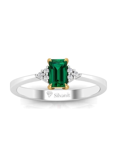 0,50 Karat Pırlantalı Zümrüt Yüzük (464656875)