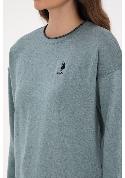 U.S. Polo Assn. Kadın Mint Bisiklet Yaka Kazak 50314675-VR090