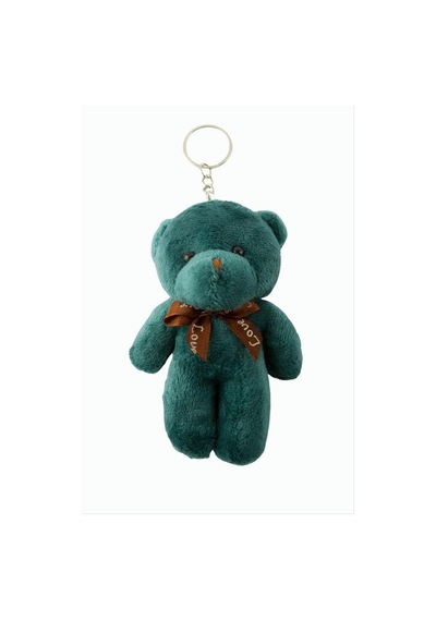 Cosmotex Ayıcık Peluş Çanta Anahtarlık 13 Cm - Petrol Yeşili