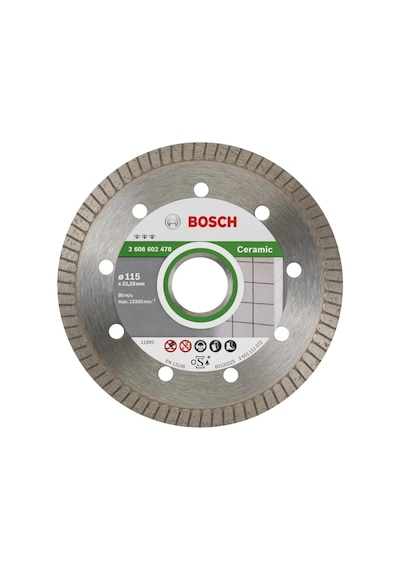 Bosch Best Serisi Seramik İçin Extra Temiz Kesim Turbo Segman Elmas Kesme Diski 115 Mm