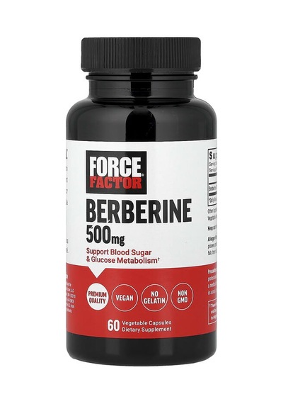Force Factor, Berberine, 500 Mg, 60 Vegetable Capsules Aromasız
