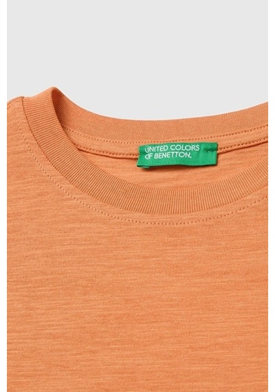 United Colors Of Benetton Erkek Çocuk Turuncu Arkası Baskı Detaylı Bisiklet Yaka T-shirt 6-14 Yaş -2851 United Colors Of Benetton Erkek Çocuk Turuncu Arkası Baskı Detaylı Bisiklet Yaka T-shirt 6-14 Yaş -2851