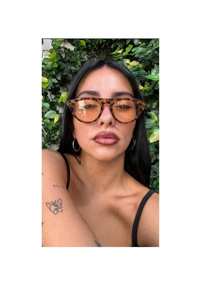 Rigel Üçgen Vintage Leopar Nude Ultra Hafif Uv400 Filtreli Kadın Güneş Gözlüğü Leopar