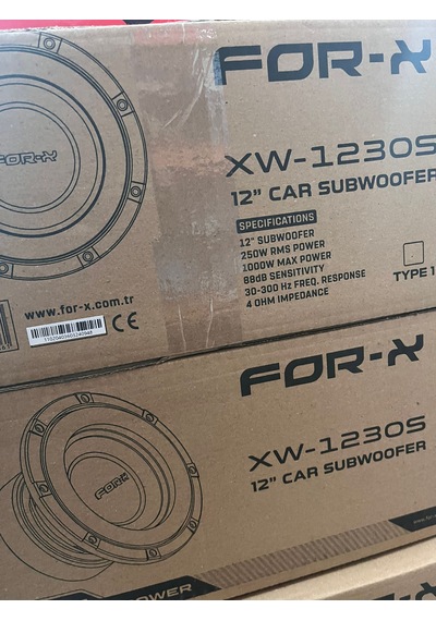 For-x Xw 30 Cm Subwofer Kabinsiz 1000w 250 Bas Rms Yeni Seri