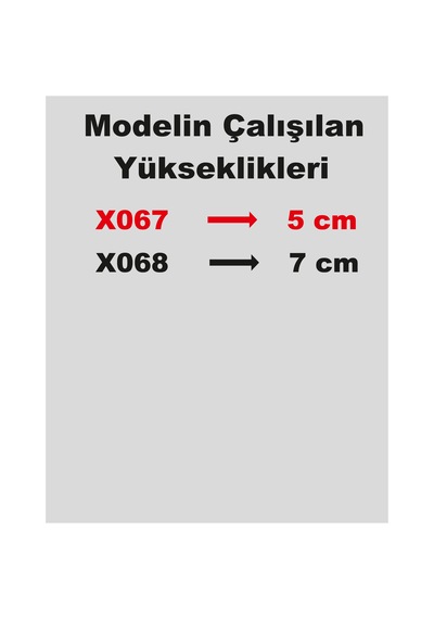 Stencil Harf Boyama Şablonu X067 Harf Yüksekliği 5 Cm