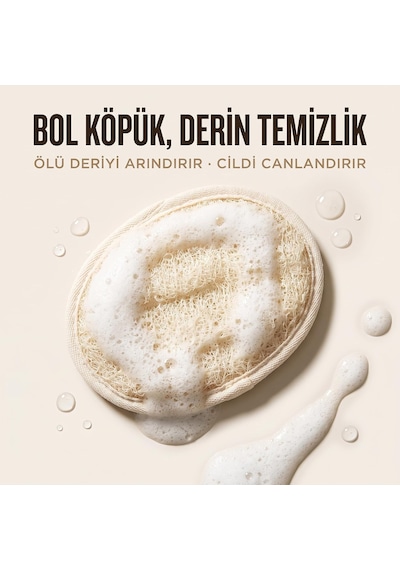 Yüz Vücud Kabak Lifi Doğal Lifler Peeling Temizleyici Arındırıcı. 3 Adet