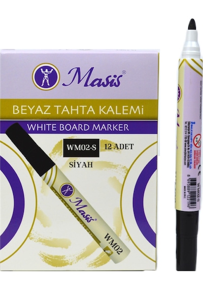 Masis Beyaz Tahta Kalemi 12'li Kutu